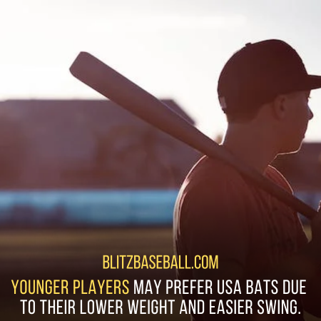 USSSA bats are commonly used in tournaments and travel balls with a competitive edge due to their larger barrel size.